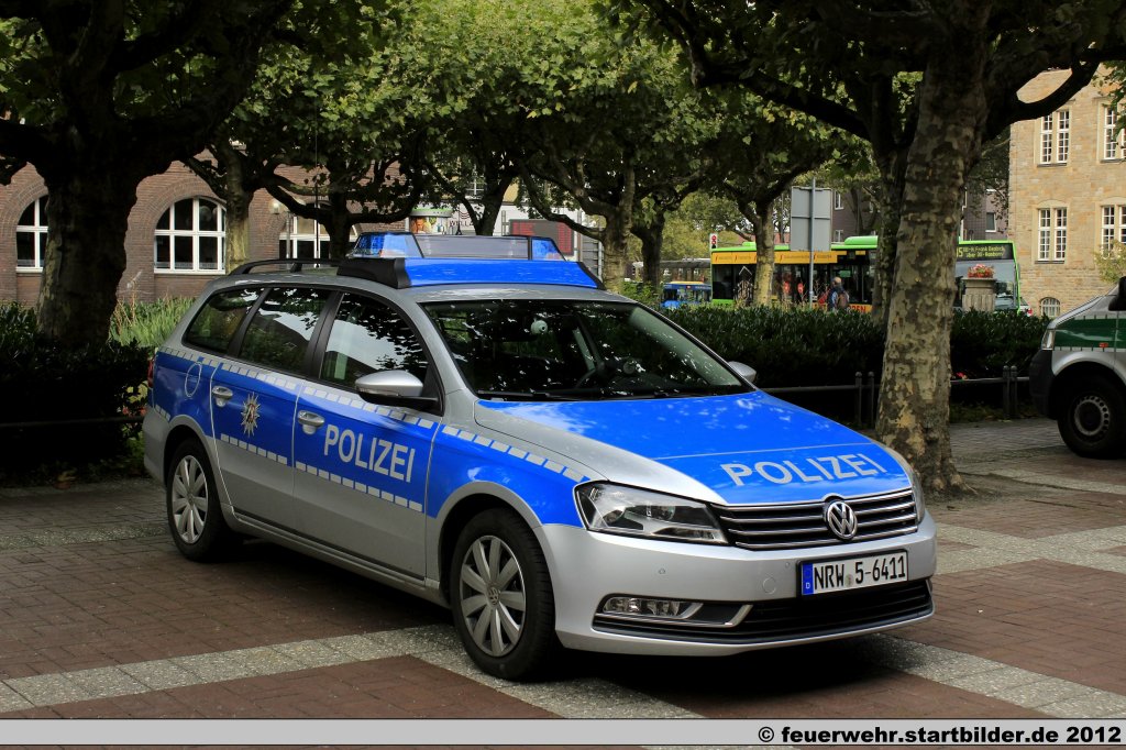Aktuelles Einsatzfahrzeug der Polizei Oberhausen.
Aufgenommen beim Blaulichttag 2012 in Oberhausen,29.9.2012.