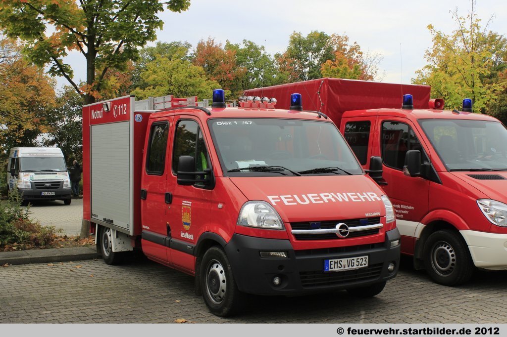 TSF (EMS VG 523) (Florian Diez 1/47) der Feuerwehr Isselbach.
Aufgenommen beim Jubilum 50 Jahre LFV-Rheinland-Pfalz in Mainz,6.10.2012.
