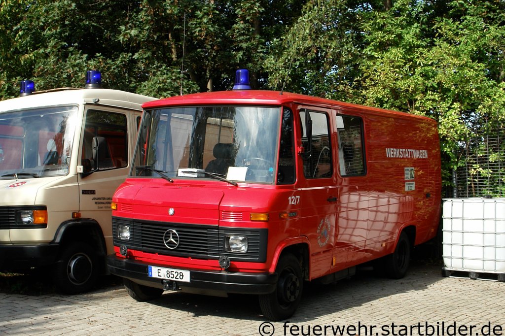 Werkstattwagen 12/7.
Aufgenommen beim Tag der Offenen Tr der Feuerwache 1 in Essen, 10-11.9.2011.