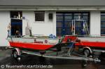 Hier ist ein Boot von den Johanniter aus Essen zu sehen.
Aufgenommen beim Tag der Offenen Tr der Feuerwache 1 in Essen, 10-11.9.2011.