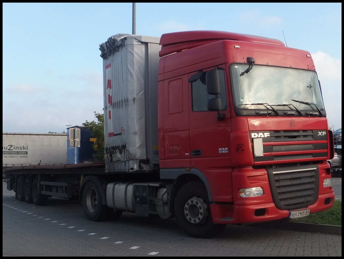 DAF XF Sattelzug an der Raststätte Fuchsberg.
