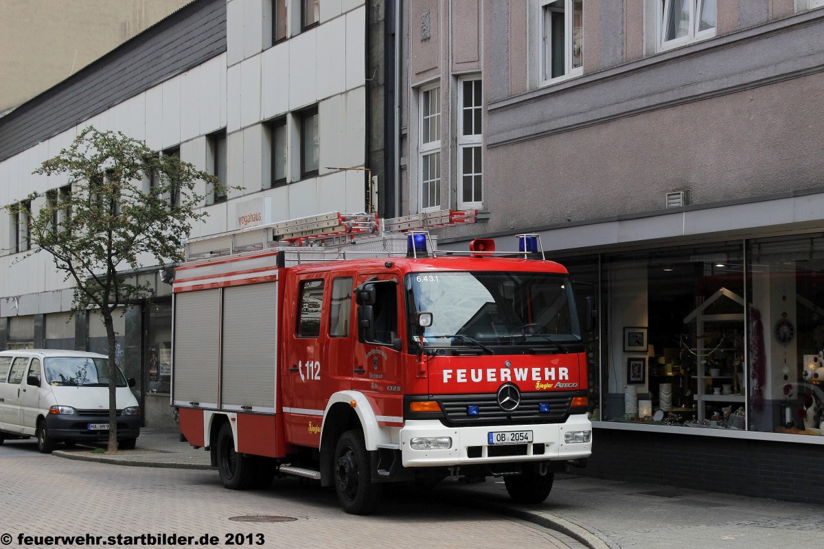 HLF 20/16 von der Feuerwehr Oberhausen/Ruhr.
Der Funkname ist: 6/43/1
