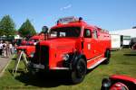 Dieser Mercedes Feuerwehrwagen war bei der Feuerwehr Lembeck unter dem Namen,Oma, im Einsatz.