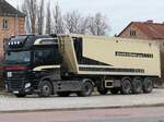 DAF XF 450 Kippersattelzug in Neubrandenburg.